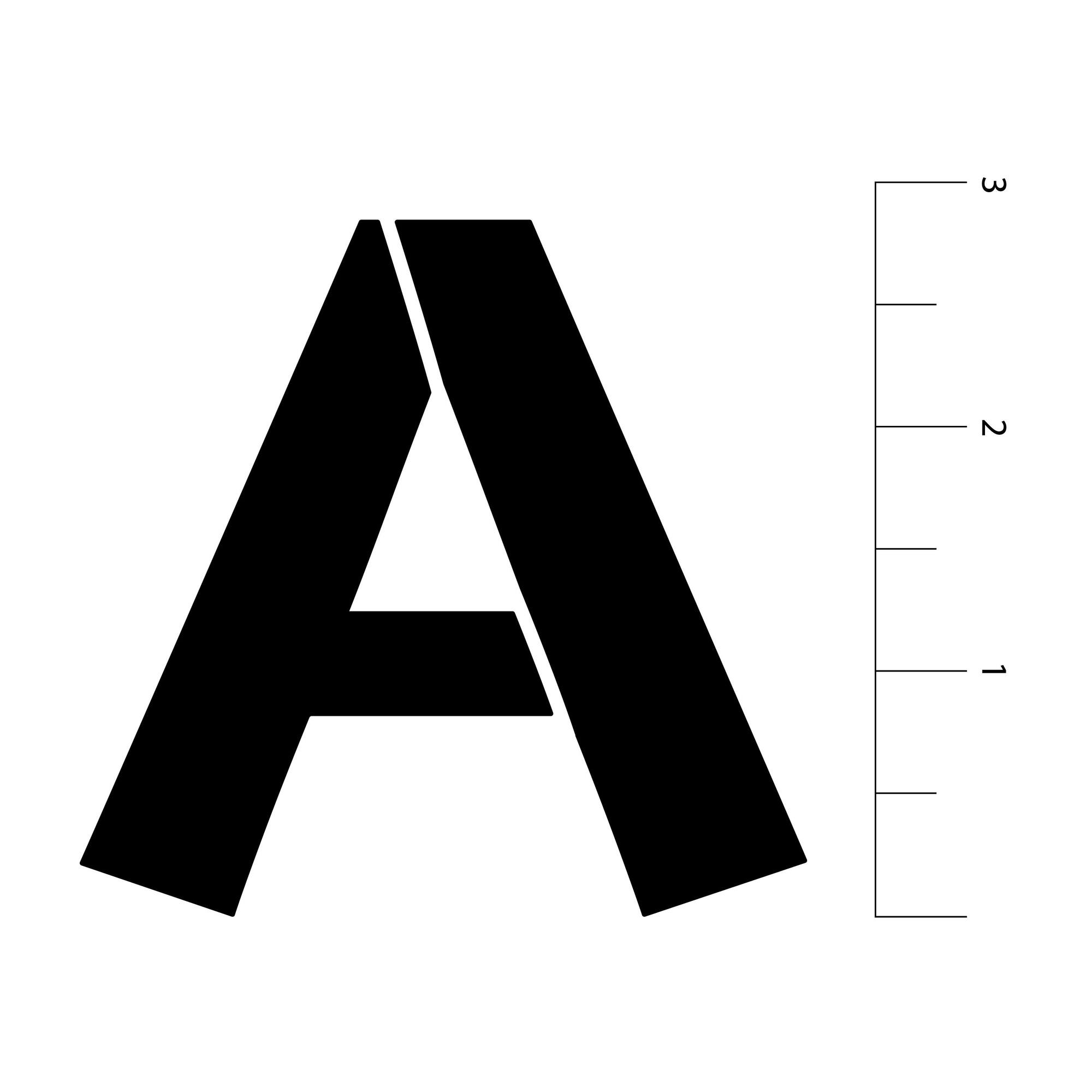 2.7" Fun Uppercase Font Alphabet Stencils by Craft Smart®